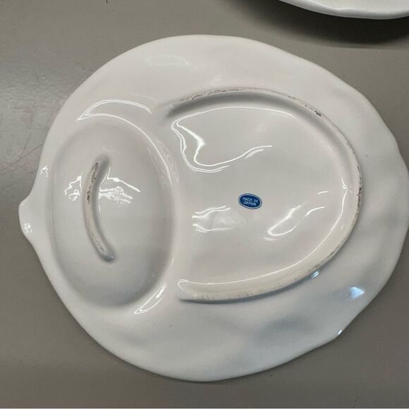 Vintage White Ceramic artichoke Plates - Picture 5 of 8
